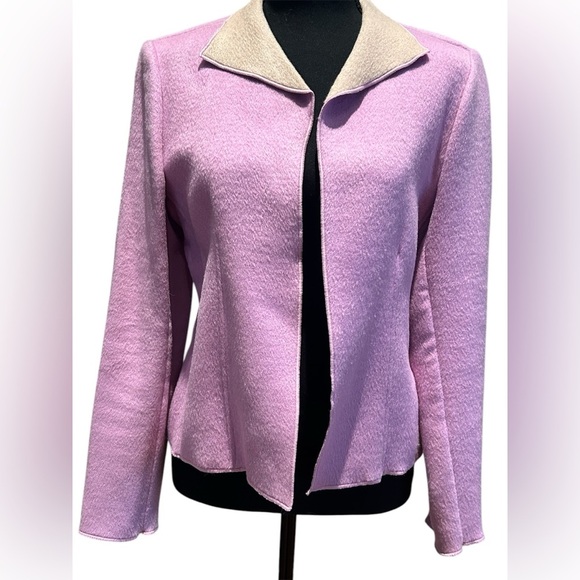 Harve Bernard Collared Open Front Jacket Vintage Size 8 Classic & Elegant - Picture 1 of 5